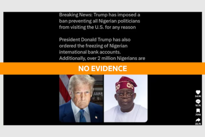 FACT CHECK: No, Donald Trump Did Not Ban Nigerian Politicians or Order the Deportation of 2 Million Nigerians